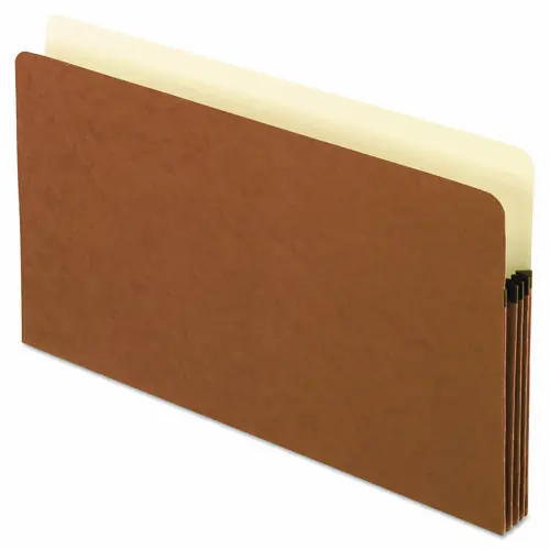 Pendaflex® Smart Shield File Pocket, 3.5" Expansion, Legal Size, Red Fiber, 10/Box