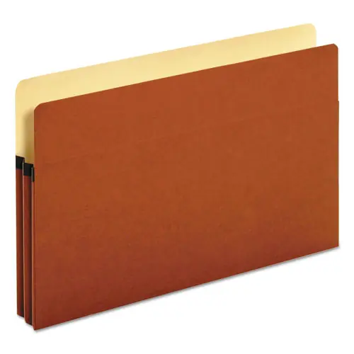 Pendaflex® Standard Expanding File Pockets, 1.75" Expansion, Legal Size, Redrope, 25/Box