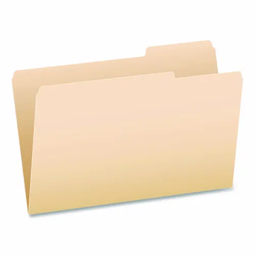 Pendaflex® Standard Manila File Folders, 1/3-Cut Tabs, Left Position, Legal Size, 100/Box