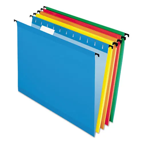 Pendaflex® SureHook Hanging Folders, Legal Size, 1/5-Cut Tabs, Assorted Colors, 20/Box