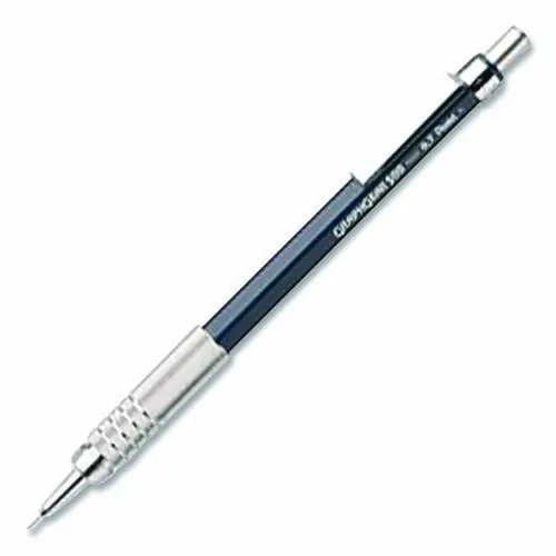 Pentel® GraphGear 500 Mechanical Drafting Pencil, 0.5 mm, HB (#2), Black Lead, Black/Silver Barrel