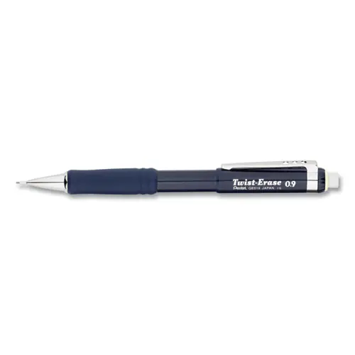 Pentel® Twist-Erase III Mechanical Pencil, 0.9 mm, HB (#2), Black Lead, Blue Barrel