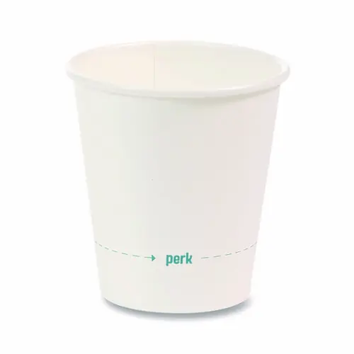 Perk™ White Paper Hot Cups, 8 oz, 50/Pack