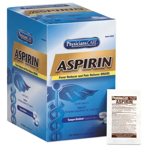 PhysiciansCare® Aspirin Tablets, 250/Box