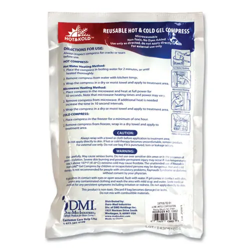 PhysiciansCare® by First Aid Only® Reusable Hot/Cold Pack, 8.63 x 8.63, White