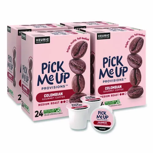 Pick Me Up Provisions™ Colombian Coffee K-Cups, 24/Box, 96/Carton