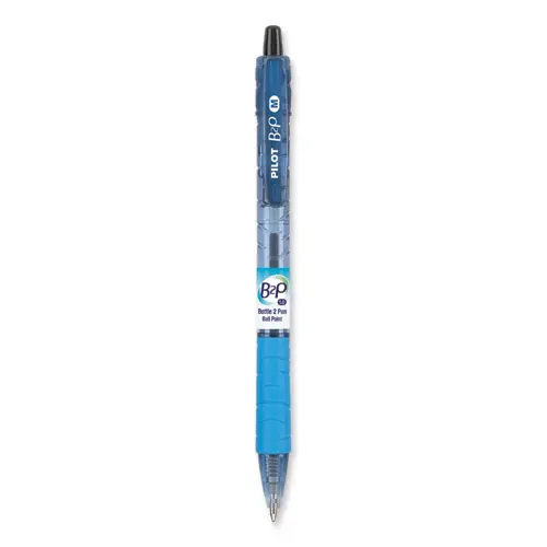 Pilot® B2P Bottle-2-Pen Recycled Retractable Ballpoint Pen, Medium Point, Black Ink, Dozen
