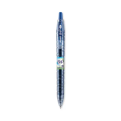 Pilot® B2P Bottle-2-Pen Recycled Gel Pen, Retractable, Fine 0.7 mm, Blue Ink, Translucent Blue Barrel