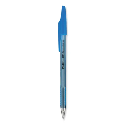 Pilot® Better Ballpoint Pen, Fine Point, 0.7 mm, Blue Ink, Translucent Blue Barrel, Dozen