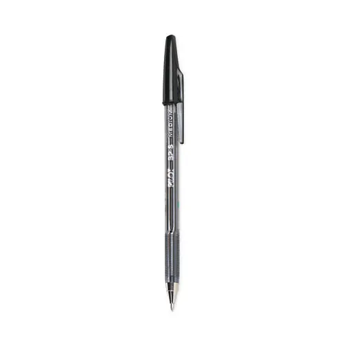 Pilot® Better Ballpoint Pen, Medium Point, 1 mm, Black Ink, Smoke Barrel, Dozen