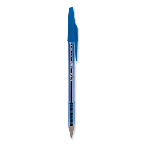 Pilot® Better Ballpoint Pen, Medium 1 mm, Blue Ink, Translucent Blue Barrel, Dozen