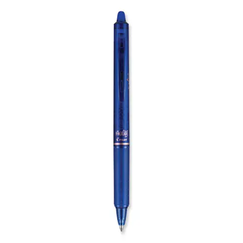 Pilot® FriXion Clicker Erasable Gel Pen, Retractable, Bold Point, 1 mm, Blue Ink, Blue Barrel, Dozen