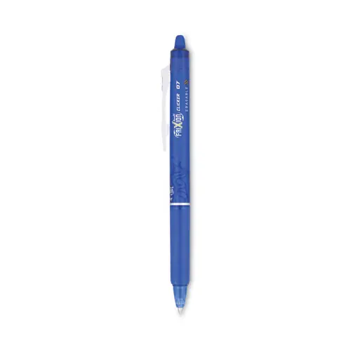 Pilot® FriXion Clicker Erasable Gel Pen, Retractable, Fine Point, 0.7 mm, Blue Ink, Blue Barrel