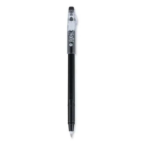 Pilot® FriXion ColorSticks Erasable Gel Pen, Fine Point, 0.7 mm, Black Ink, Black Barrel, Dozen