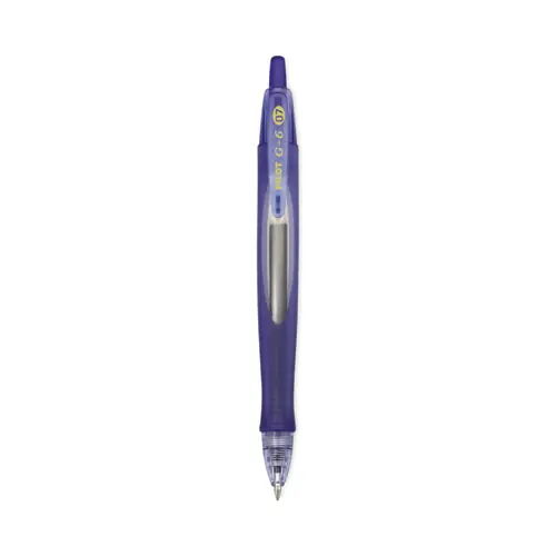 Pilot® G6 Gel Pen, Retractable, Fine 0.7 mm, Blue Ink, Blue Barrel