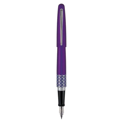 Pilot® MR Retro Pop Collection Fountain Pen, Fine 0.7 mm, Black Ink, Purple Barrel