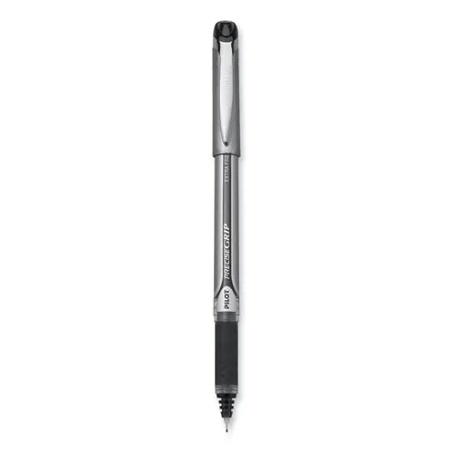 Pilot® Precise Grip Rollerball Pen, Extra-Fine 0.5 mm, Black Ink, Black Barrel