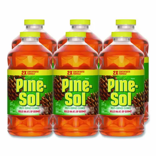 Pine-Sol® Multi-Surface Cleaner Disinfectant Concentrated, Pine Scent, 80 oz Bottle, 6/Carton