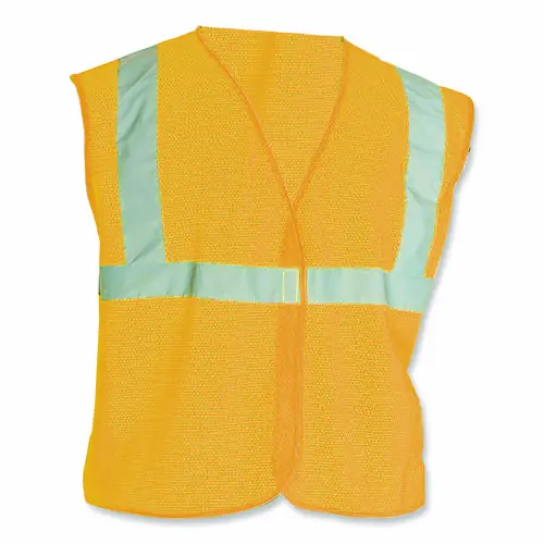 PIP ANSI Class 2 Hook and Loop Safety Vest, 2X-Large, Hi-Viz Orange
