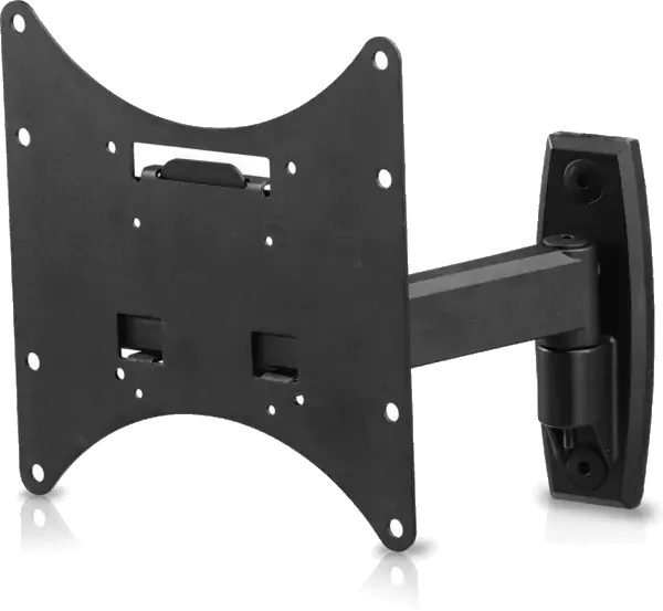 Pivot wall mount for up to 37″ TV.