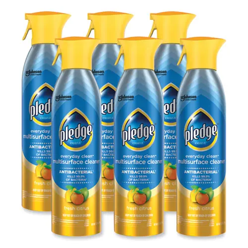 Pledge® Multi Surface Antibacterial Everyday Cleaner, 9.7 oz Aerosol Spray