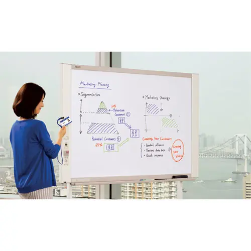 PLUS Email-Capable Copyboard, White Surface, Light Gray Frame