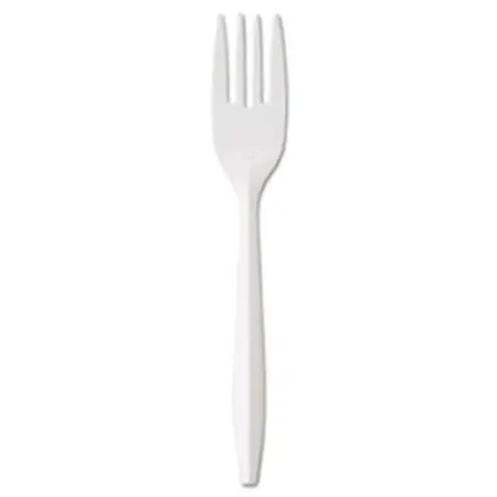 Polypro Medium Weight White Fork - 1000 Count