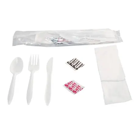 Polypro Medium Weight White Spork 1000 ct