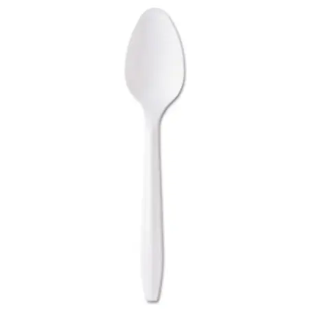 Polypro Medium Weight White Teaspoon - 1000 Count