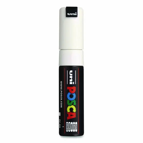 POSCA™ Water-Based Paint Markers, Broad Chisel Tip, White