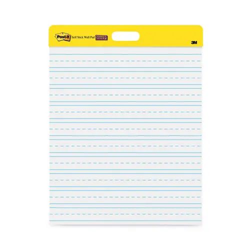 Post-it® Easel Pads Super Sticky Self-Stick Wall Pad, Manuscript Format, Primary 3" Rule, 20 x 23 Inches, 20 Sheets, 2-Pack