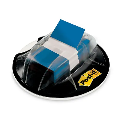 Post-it® Flags in Desk Grip Dispenser, 1 x 1.75, Blue, 200/Dispenser