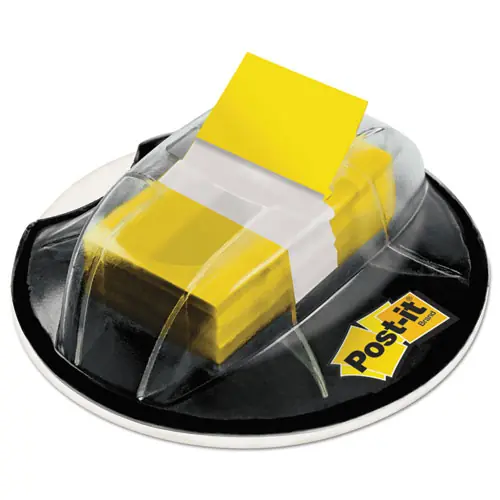 Post-it® Flags Page Flags in Desk Grip Dispenser, Yellow, 200 Flags