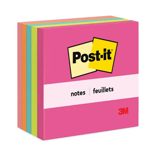 Post-it® Notes Original Pads in Poptimistic Collection Colors, 3" x 3", 5 Pads/Pack