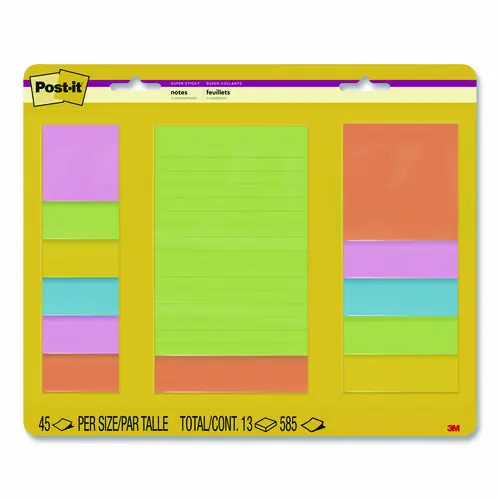 Post-it® Notes Super Sticky Pads in Energy Boost Collection Colors