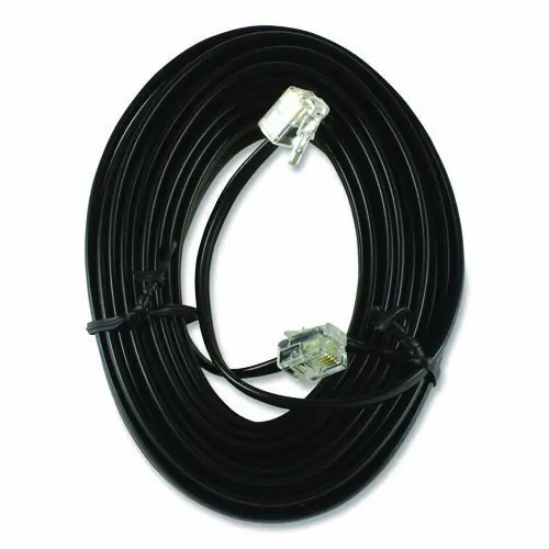 Power Gear Line Cord, Plug/Plug, 25 ft, Black