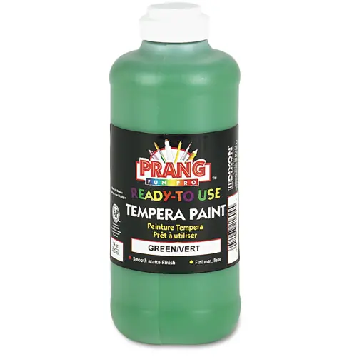 Prang® Ready-to-Use Tempera Paint, Green, 16 oz Dispenser-Cap Bottle