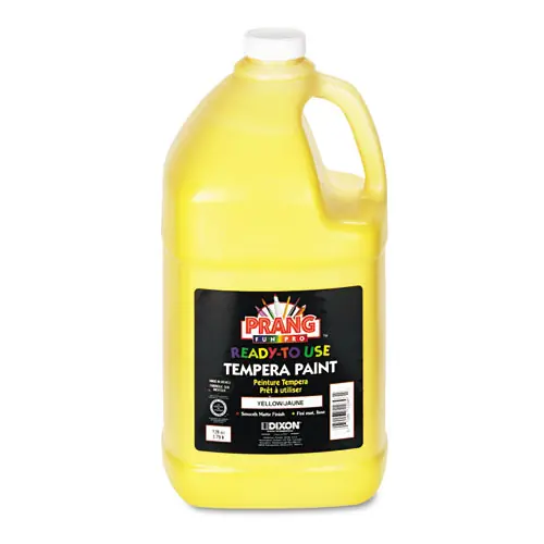 Prang® Ready-to-Use Tempera Paint, Yellow, 1 gal Bottle