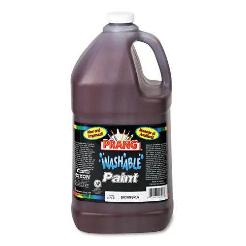 Prang® Washable Paint, Brown, 1 gal Bottle