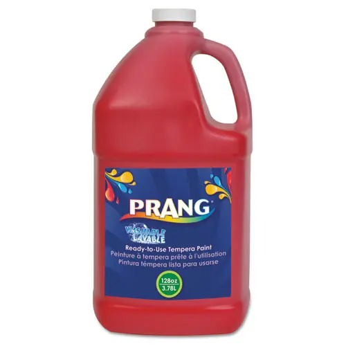 Prang® Washable Paint, Red, 1 gal Bottle