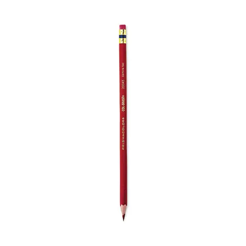 Prismacolor® Col-Erase Pencil with Eraser, Carmine Red, 0.7 mm, 2B, Dozen