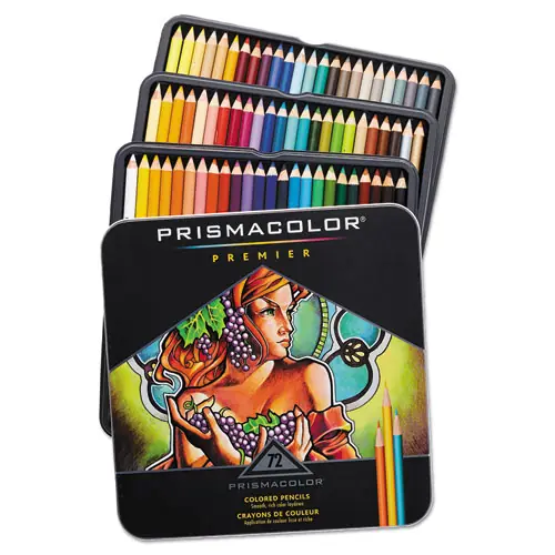 Prismacolor® Premier Colored Pencil, Assorted Lead and Barrel Colors, 72/Pack