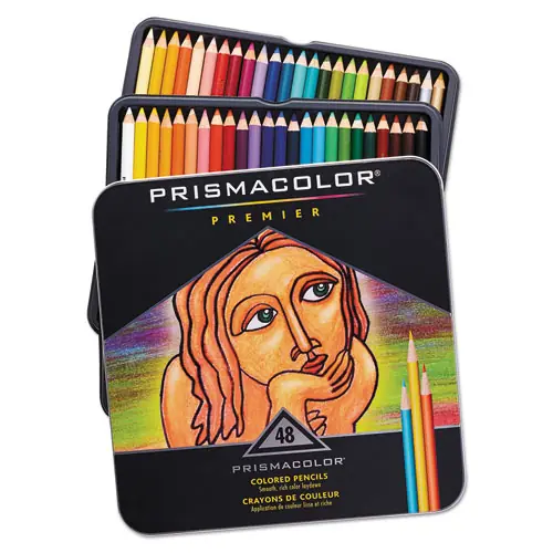 Prismacolor® Premier Colored Pencils, Assorted Colors, 48/Set