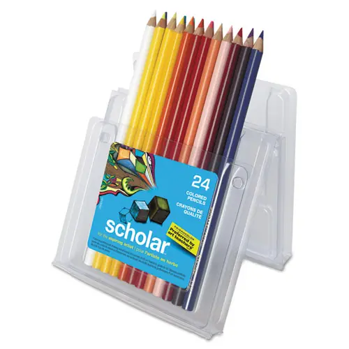 Prismacolor® Scholar Colored Pencil Set, Assorted Colors, 24 Pack