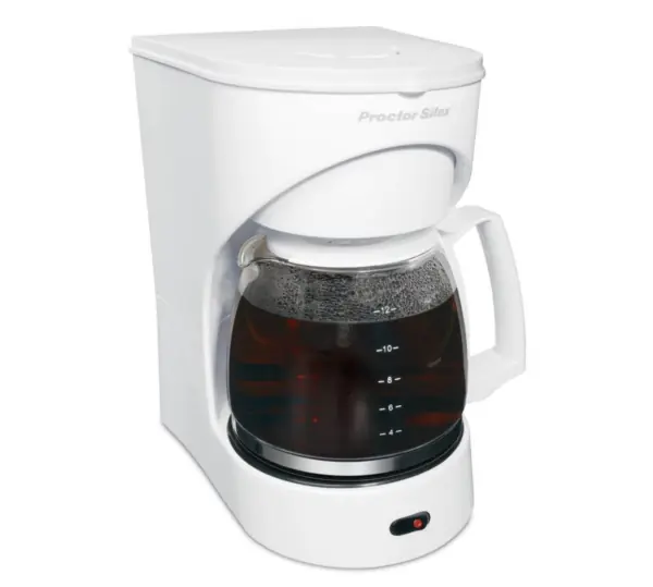 Proctor Silex 12 Cup Coffee Maker, White