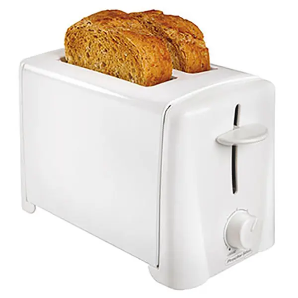 Proctor-Silex 2 Slice White Toaster, Cool Wall