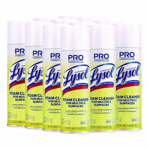 Professional LYSOL® Brand Disinfectant Foam Cleaner, 24 oz Aerosol Spray