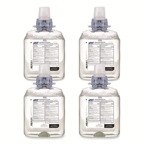 PURELL® Advanced Hand Sanitizer Foam, 1,200 mL Refill, Unscented, 4/Carton