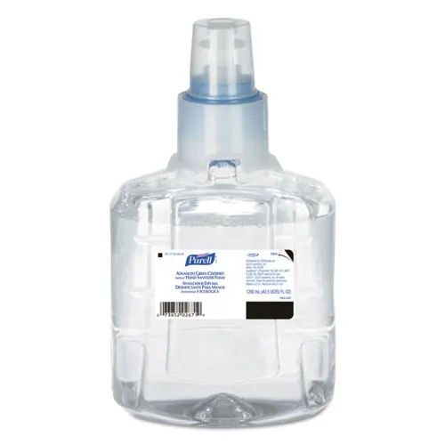 PURELL® Advanced Hand Sanitizer Green Certified Foam Refill, For LTX-12 Dispensers, Fragrance-Free, 1,200 mL, 2/Carton
