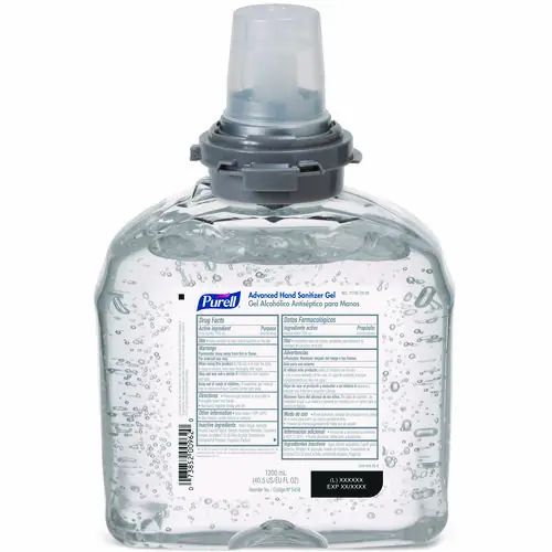 PURELL® Advanced Hand Sanitizer TFX Refill, Gel, 1,200 mL, Unscented